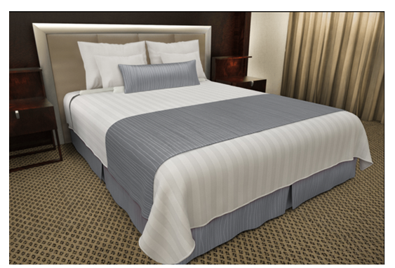 Decorative Top Sheet Geo Stripe White 2786 679x400 0