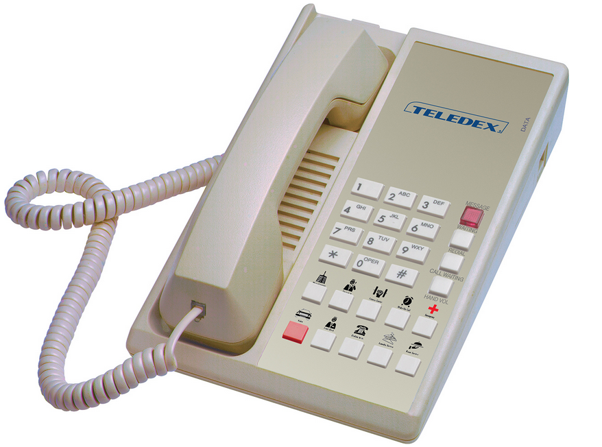 Teledex Diamond +10 Telephone Single Line Ash Color