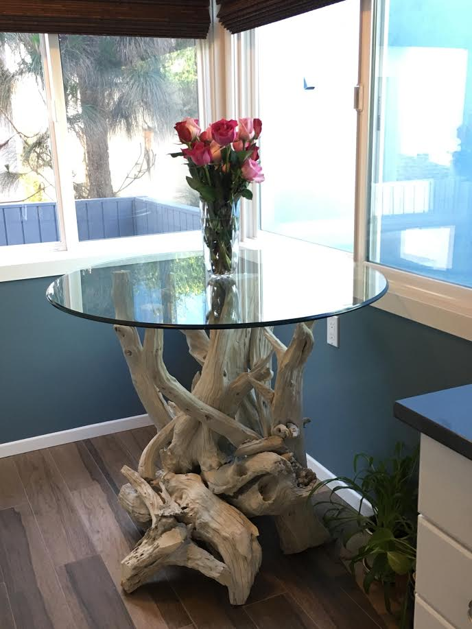 Round Driftwood Dining Table, Driftwood Dining Room Table Base