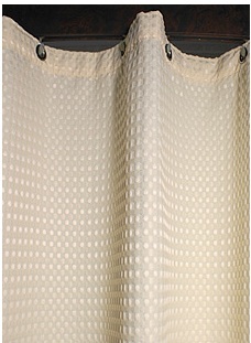Executive Waffle Flame Retardant Shower Curtain